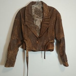 Ladies Vintage Leather Jacket